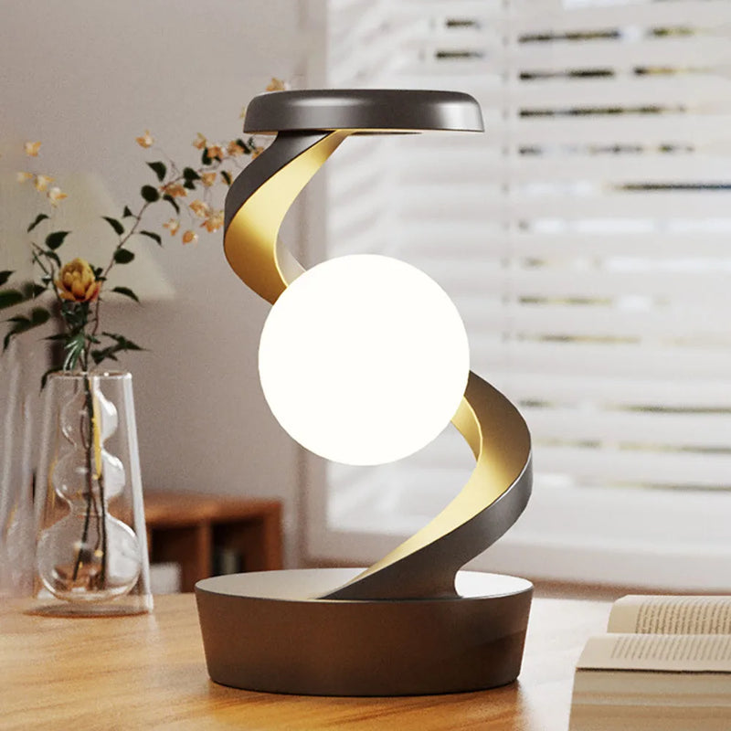 Luminária Espiral com carregamento por indução